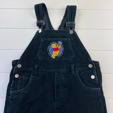 Winnie the Pooh Disney Vintage Green corduroy overalls Pants girls sz 14 Disney