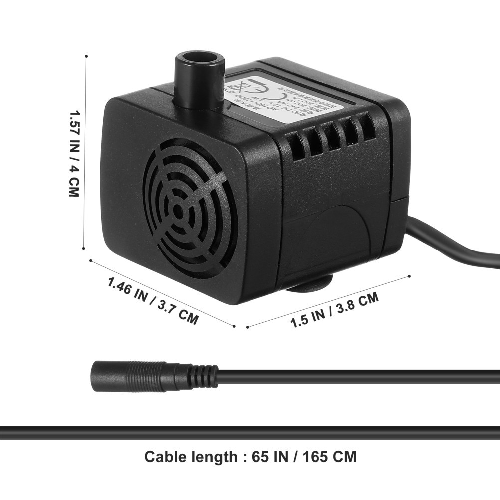 12 V250L/H Small Submersible Water Pump Aquarium Mini Fish Tank Oxygen