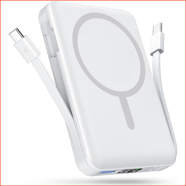 Powerbank 10000Mah Magnetisch Kabellos Pd 20W Mit USB-C Kabel FüR Iphone 12-17-image