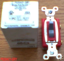 P&S PS20AC1-GRY SWITCH 20 Amp 120-277 Toggle HBL1221GY