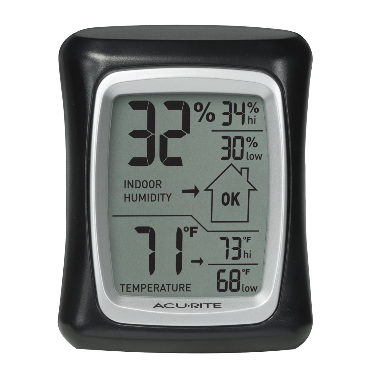 AcuRite 00325w Weather Digital Indoor Thermometer Temperature/Humidity Monitor 
