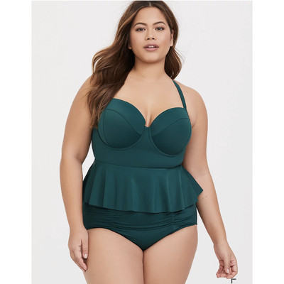 torrid peplum swimsuit