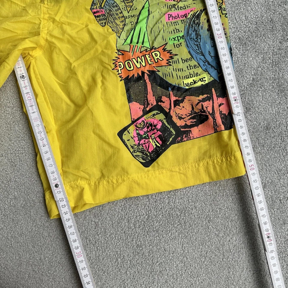 SPEEDO Herren Vintage Beach Shorts Badehose W36 Badeshorts Boxer 25117 Gelb - Bild 4 von 4