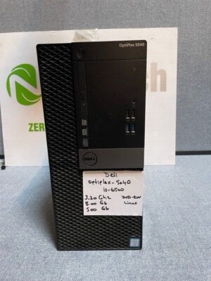 Dell OptiPlex 5040 MT Intel i5-6500 3.20GHz 8GB 500GB DVDRW Linux Ubuntu