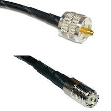 RFC240 PL259 UHF Male to MINI UHF FEMALE Coax RF Cable USA-Ship Lot