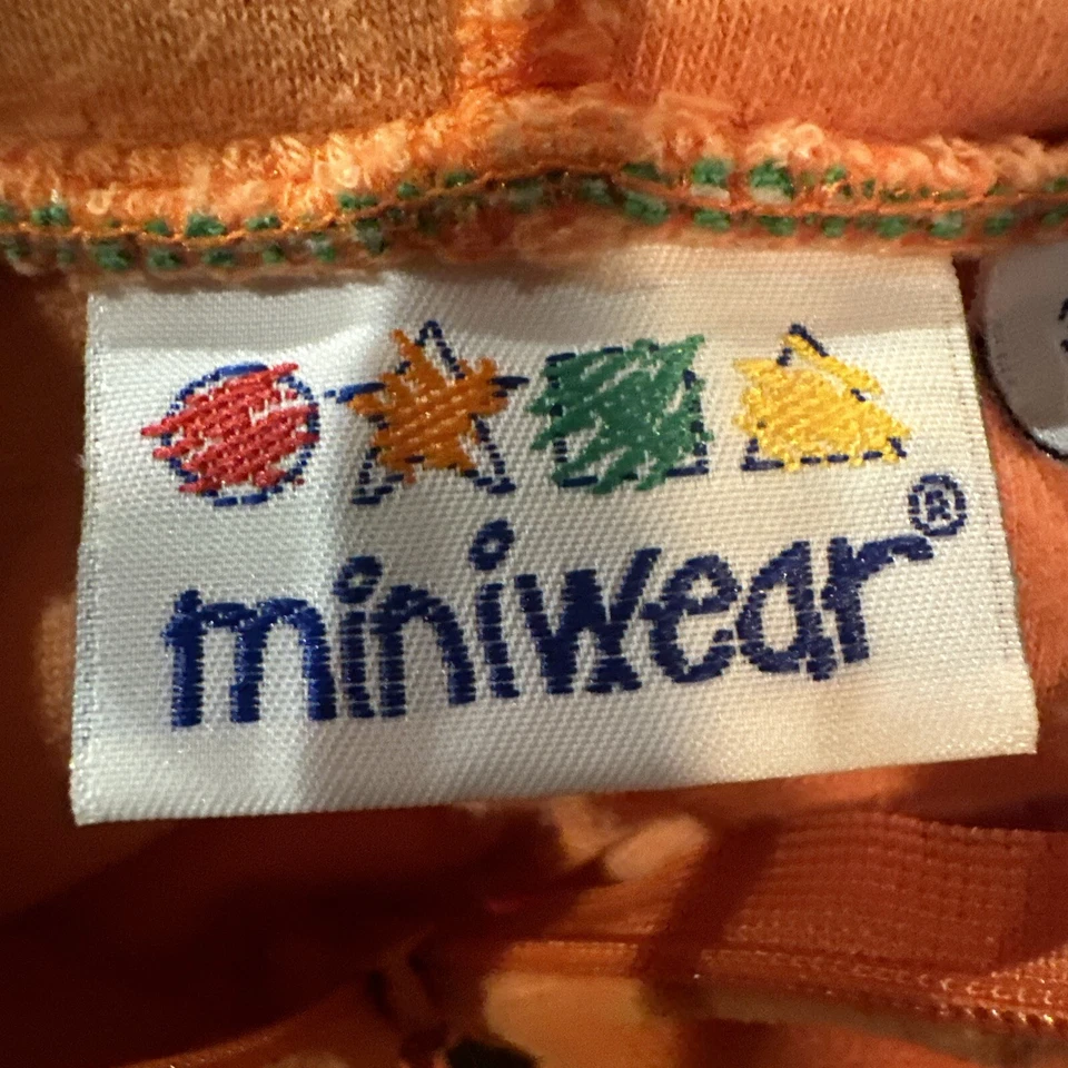 Disfraz de Calabaza Talla 3/6M Miniwear Vintage - Algodón - Cremallera Una Pieza Foto 4 de 4