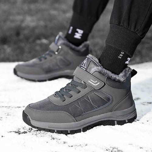 Men Women Ankle Boots Waterproof Plush Keep Warm Outdoor Walk Boots Sneakers - Picture 19 of 28