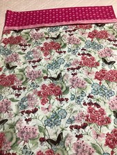1 Handmade Cotton Flowers  Butterflies Pillowcase -Queen/Standard Size NEW
