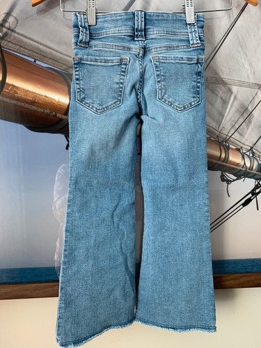 Girls Gap Kids ‘70s Flare High Rise Size 7 Slim Adjustable Waist Preowned - Picture 2 of 12