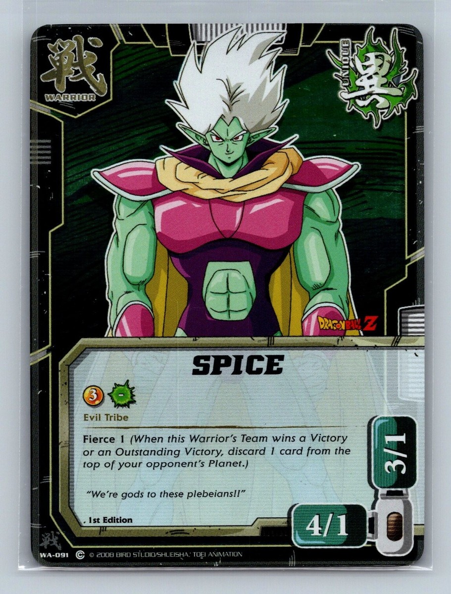 Dragon Ball Z CCG - Spice WA-091 - Foil - Warriors Return | eBay