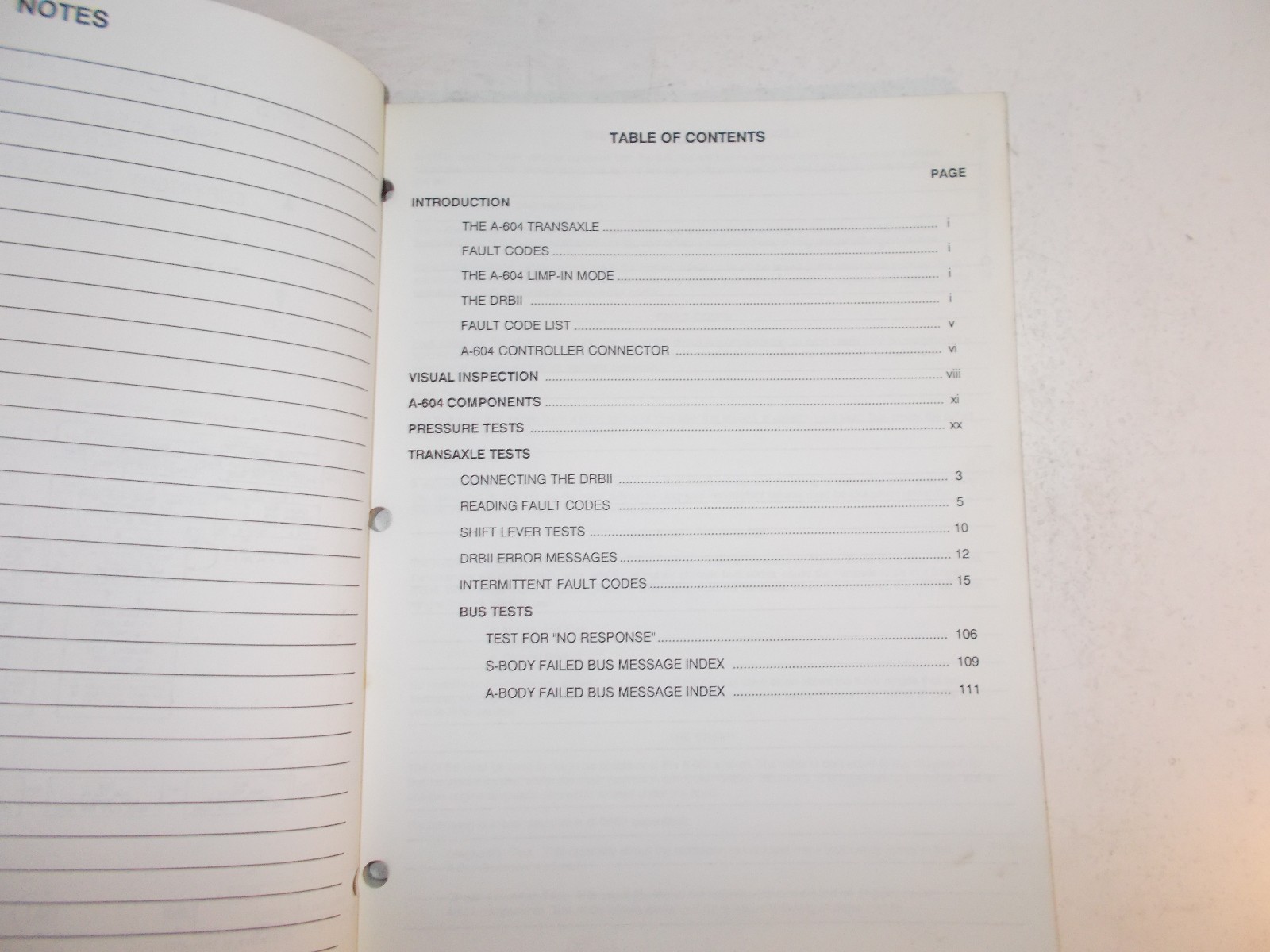 1989 CHRYSLER POWERTRAIN DIAGNOSIS PROCEDURES MANUAL A64 ULTRADRIVE