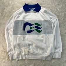 International Logos Mens Small Multicolor LS Pullover Polo Shirt Made in USA