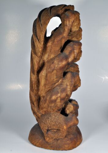 Natividad Joseph Nacius Madera 14 1/4" Famoso Artista Haitiano Nacido 1939 - Imagen 3 de 10