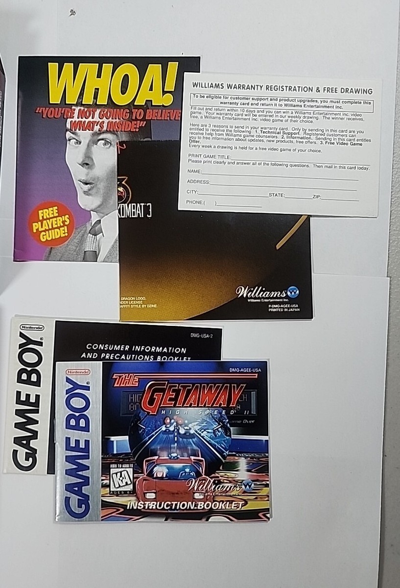 Getaway (Nintendo Game Boy, 1995) for sale online | eBay
