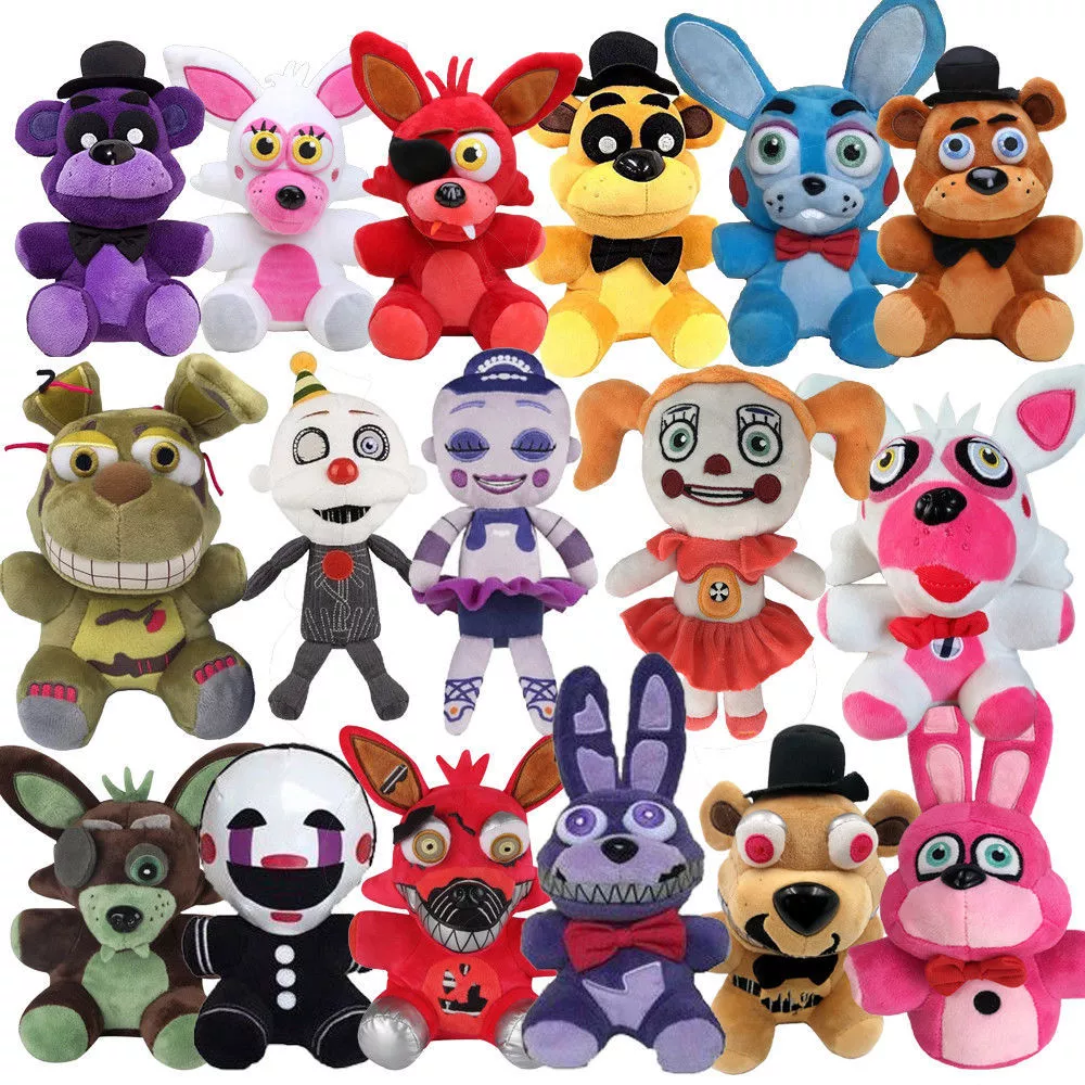 IMEDGOG 3Pack Five Night Plushies 7inch Five Night Plush Toys - Light  Springtrap Bonnie Foxy Toy Bonnie Stuffed Animal Doll Foxy Plush