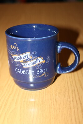 Vintage Sammlerstück Keramik Becher - Cadbury Bros verschiedene feinste Schokolade
