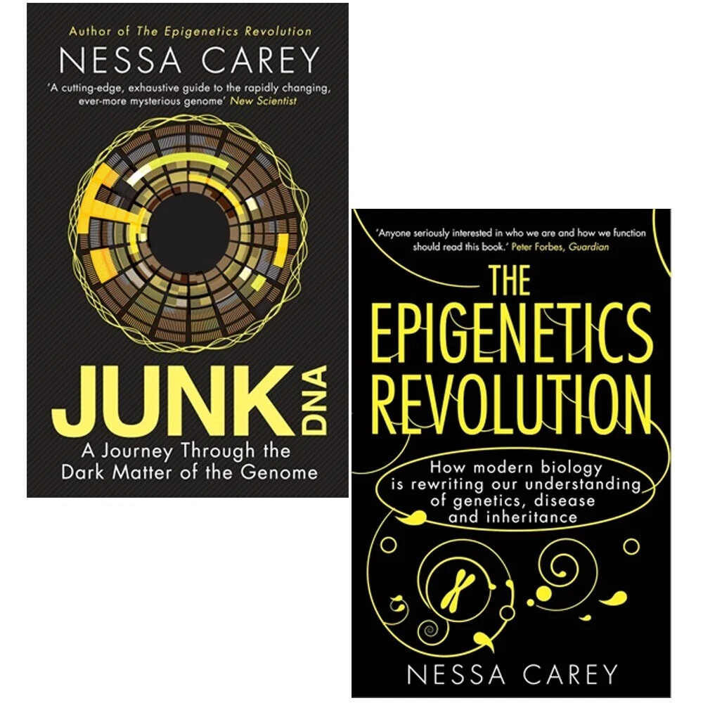 Nessa Carey 2 Books Collection Set Junk DNA Journey ,The Epigenetics Revolution