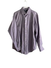 Polo Ralph Lauren Long Sleeve Button Shirt Men's L 16.5 Philip Fit Purple Flaw