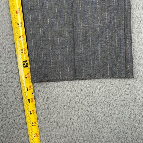 NWT VERSACE COLLECTION Gray Pinstripe 2 Button Wool Suit 40L (EU 50) - Picture 23 of 24