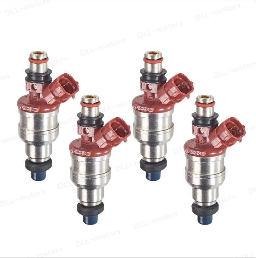 4X DENSO NEW Fuel Injectors For 89-95 Toyota 4Runner Pickup 2.4L I4 23250-35040 Foto 4 de 4