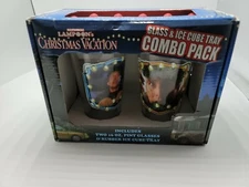 National Lampoon's Christmas Vacation Glass & Ice Cube Tray Combo Pack NIB NOS