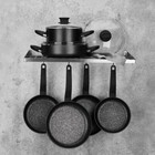 Korkmaz Lina 7 Piece Black Cookware Set