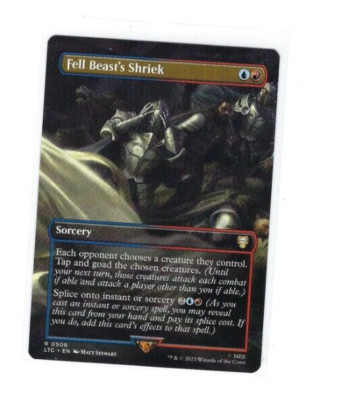 LTC Magic Rare 0508 Fell Beast's Shriek - Lord of the Rings Commander