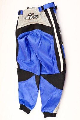 AXO Sport Supercross Motocross Pants Size: 18 MX03 Blue/Black/Gray