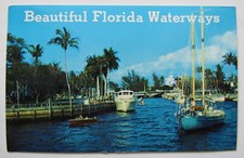 Cartolina Florida Waterways Boats Fort Lauderdale 1977