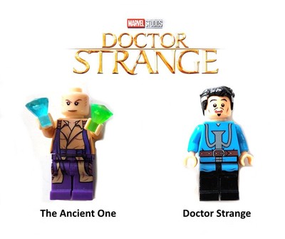 Doctor Strange und The Ancient One Custome Minifiguren Marvel