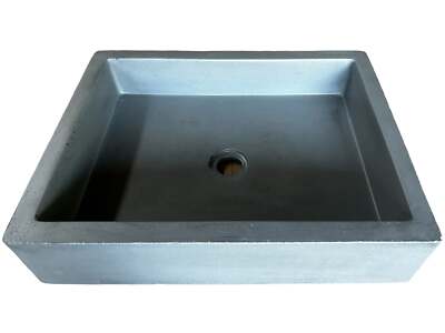 Native Trails NSL1915-S Nipomo Native Stone Universal-Mount Bathroom Sink, Slate
