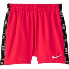NIKE Boys 4" Volley Short Swim Trunk Laser Crimson MEDIUM