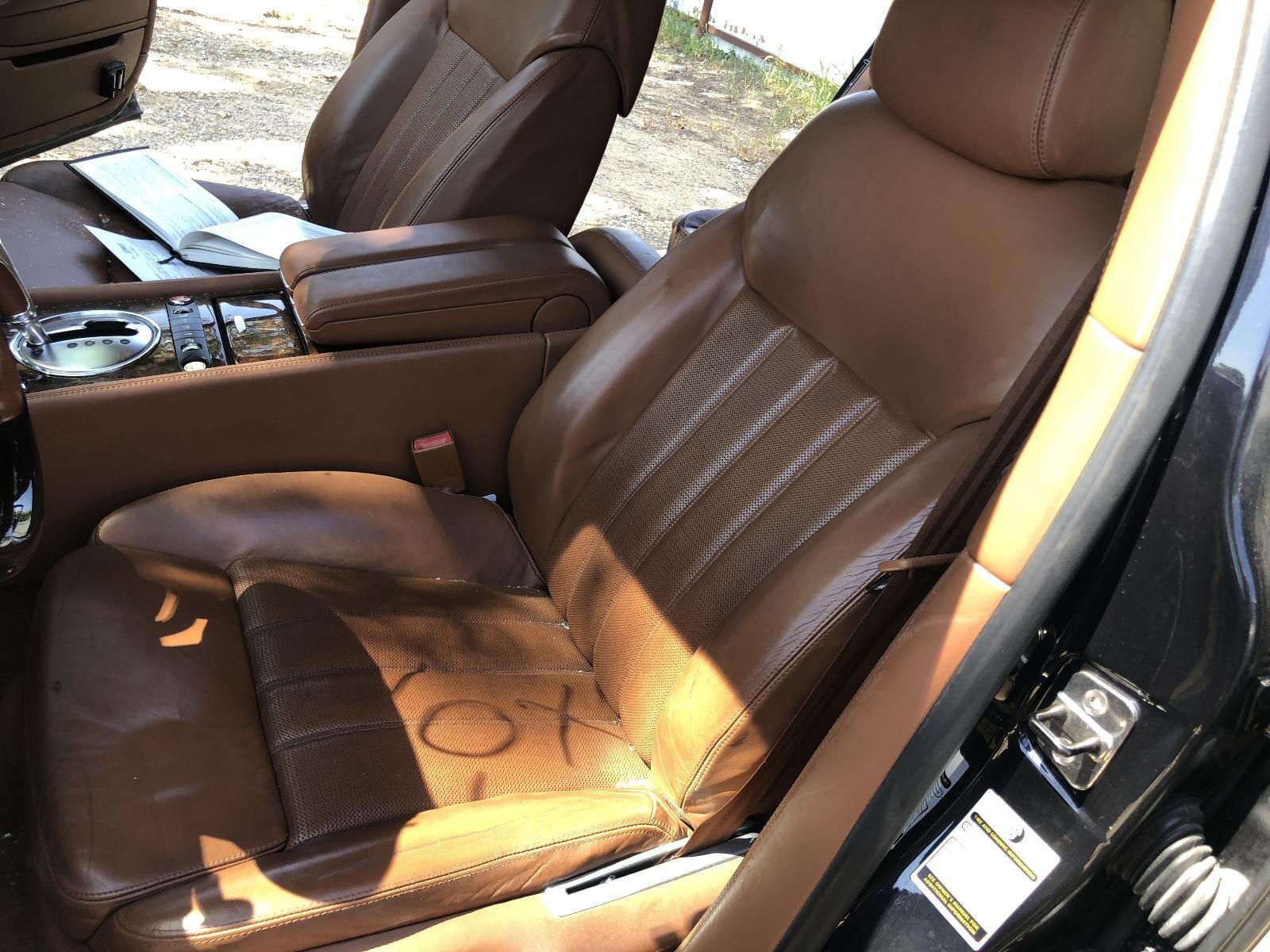 2006 BENTLEY CONTINENTAL FLYING SPUR Left Front Driver Seat Brown Leather Heated