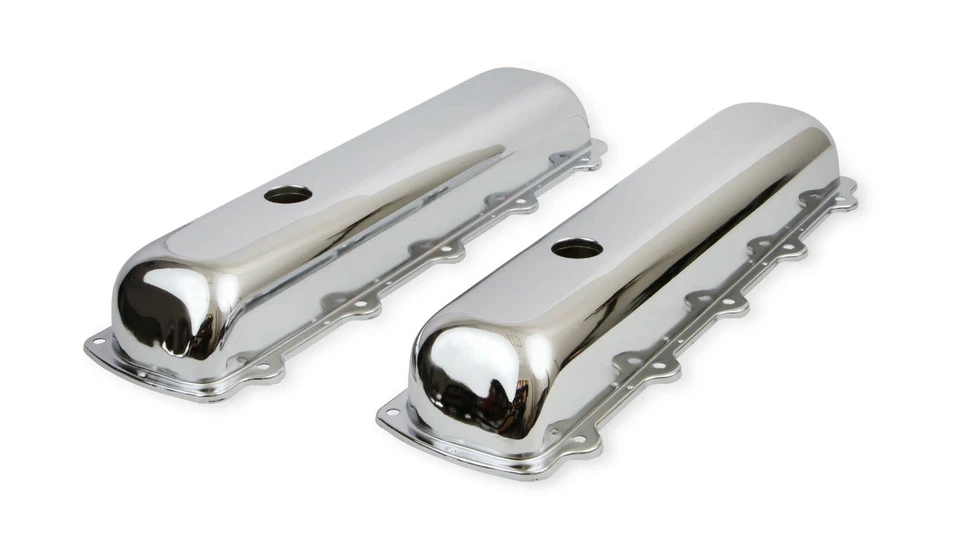 Mr. Gasket 9422 Chrome Valve Covers for 1964-1990 Oldsmobile 260-455 Engines - Image 3 of 4