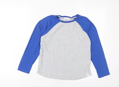 Pumpkin Patch Jungen grau Baumwolle Basic Freizeit Größe 9 Jahre Rundhals Pullover