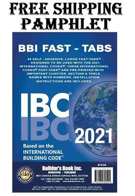 2021 International Building Code (IBC) Fast Tabs