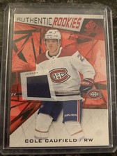 Cole Caufield Rookie 2021-22 Sp Game Used Hockey Authentic Rookies Patch #150