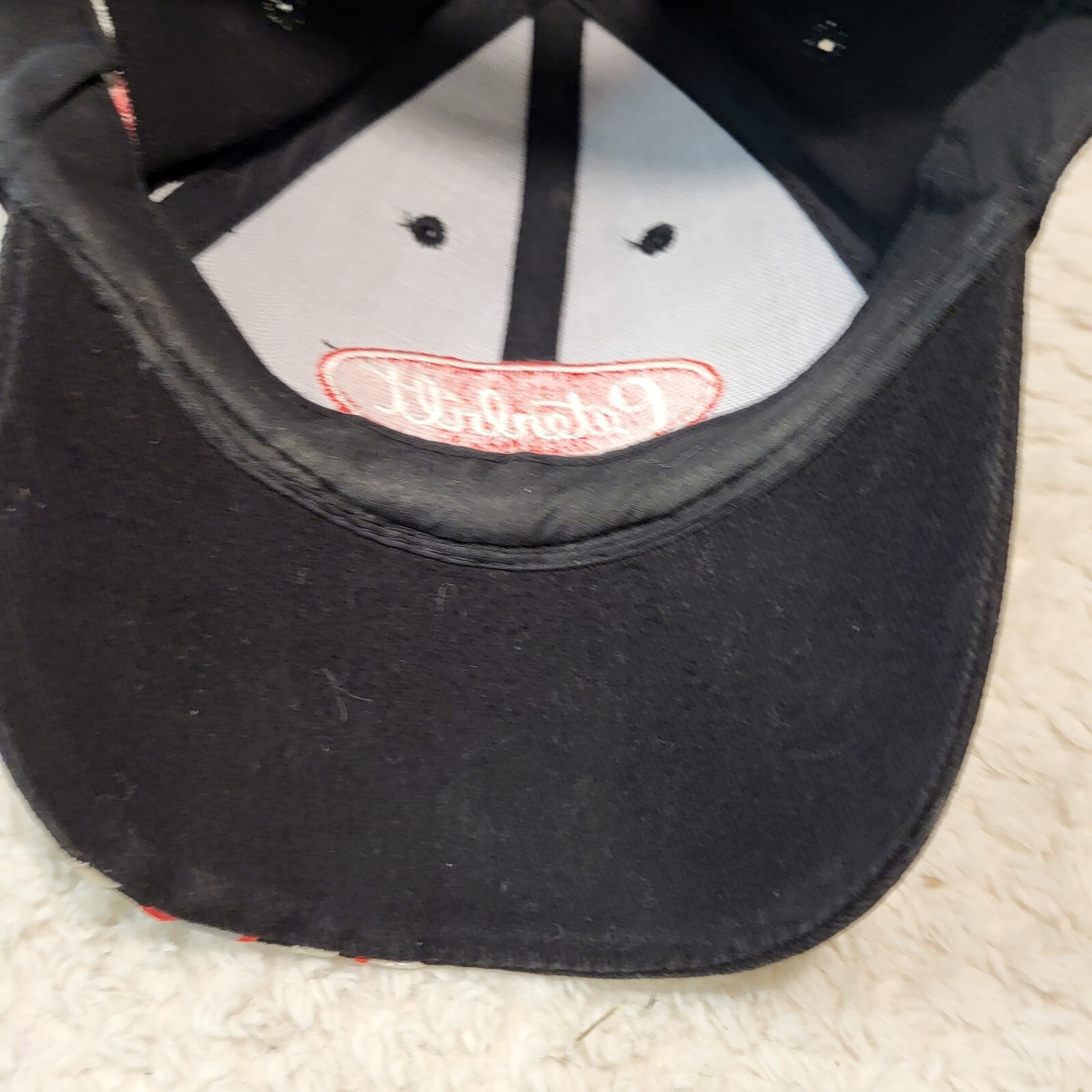 Peterbilt Flames Black Hat Snapback Baseball Vint… - image 9