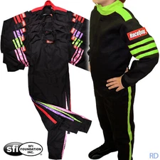 RaceQuip - Pro 1 Youth SFI-1 Fire Rated Racing Suit Auto Kart Child's 1-Piece