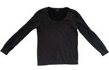 Tommy Hilfiger Schwarz Glitzer Langarm Damen ...