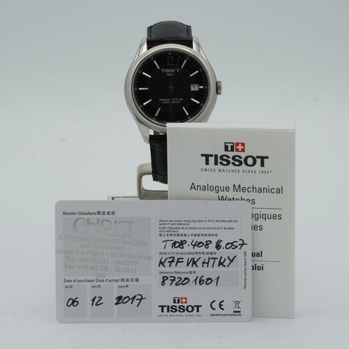 TISSOT POWERMATIC 80 HERREN UHR 40MM STAHL ARMBANDUHR T120407A - Bild 6 von 12
