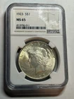 1923 $1 Silver Peace Dollar NGC MS65 High Grade