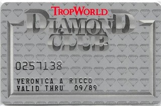 TropWorld Casino Atlantic City NJ 6th Issue Slot Card Data Card PA