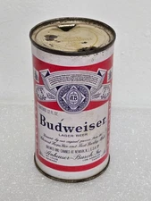 Vintage Budweiser Vanity Tax Lid Flat Top Beer Can