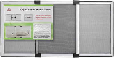 Adjustable Window Screen Horizontal (19.68''H X 28''-52''W) 1 Pack Expandable Windo