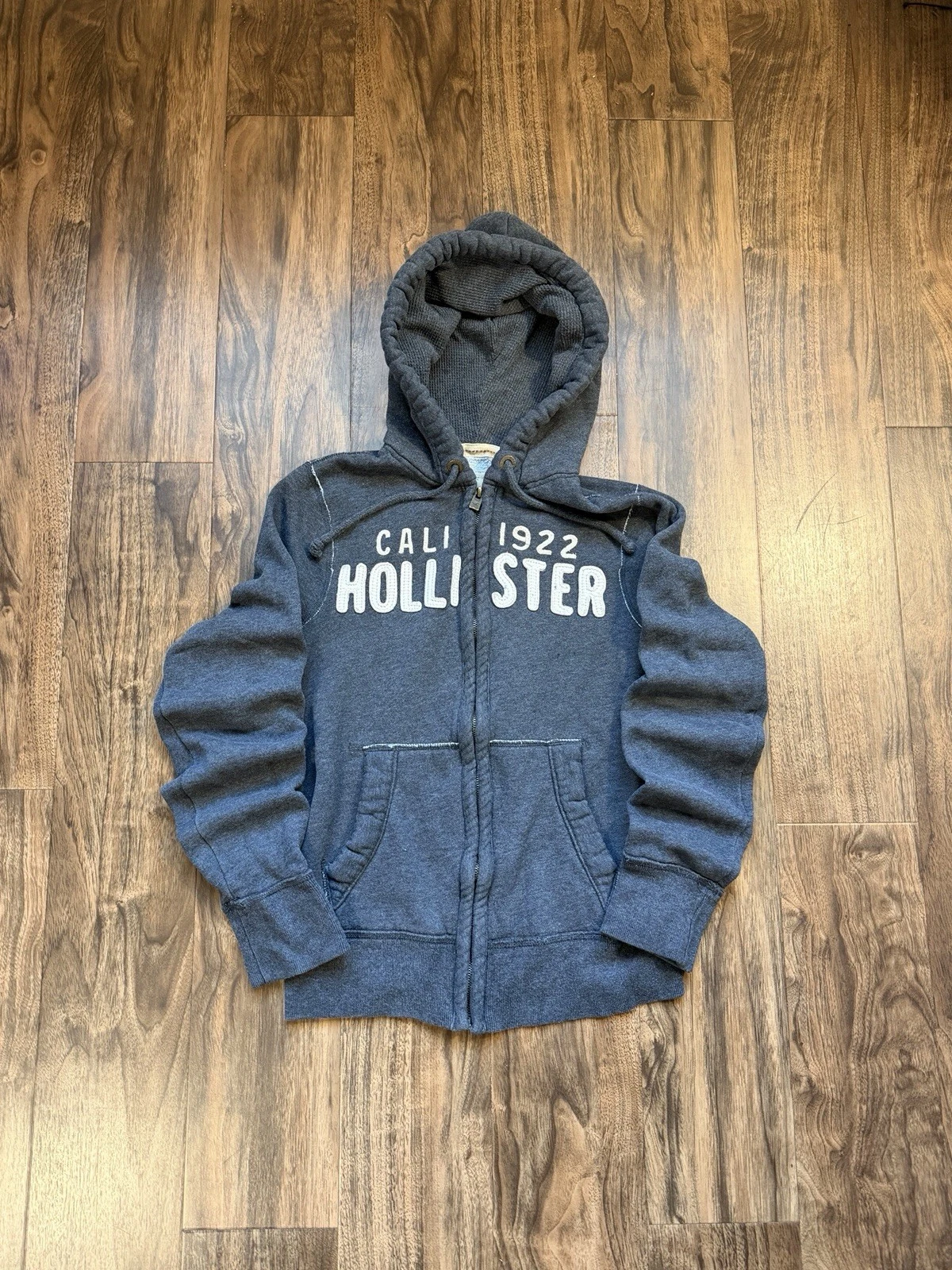 Vintage Y2K Hollister Thermal Surf Wear Hoodie Size Small