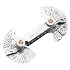 Professional Thread Gauge, 3-in-1 Thread Pitch Gauge: Metric 60 , Whitworth 55 