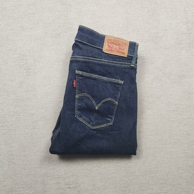 Levi's Damen Jeans Hose W28 L32 Denim Blau Slim Fit Skinny Tapered Stretch