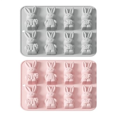 Easter Bunny Silicone Mold For Baking,Molding,Candy & More Makes 8 Easter Bunny