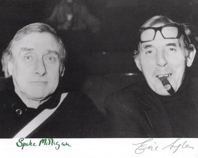 Comedy legends Eric Sykes and Spike Milligan signed 8x10 photo